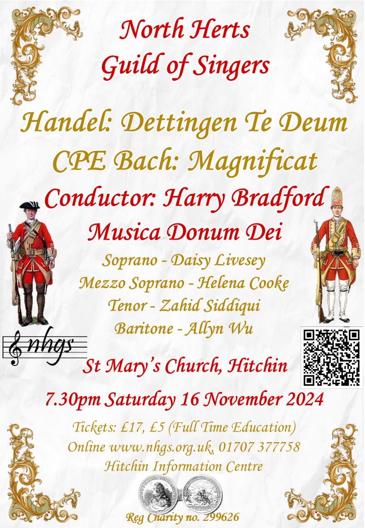 Concert: CPE Bach, Magnificat and Handel, Dettingen Te Deum